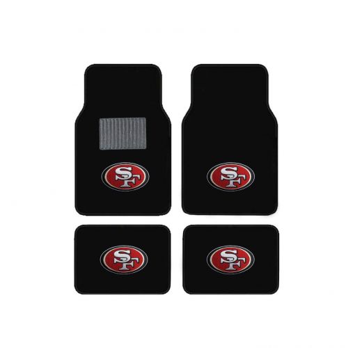  Fanmats San Francisco 49Ers Embroidered Logo Carpet Floor Mats. Wow Logo on All 4 Mats.