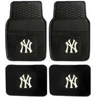 Fanmats MLB New York Yankees Car Floor Mats Heavy Duty 4-Piece Vinyl - Front and Rear