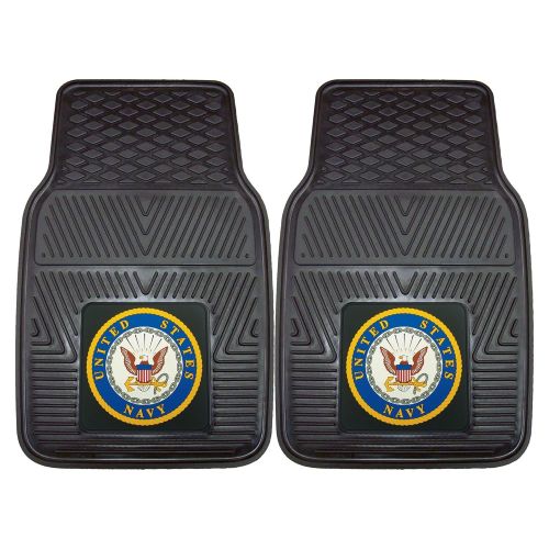  Fanmats Military Navy Vinyl Heavy Duty Car Mat - 2 Piece