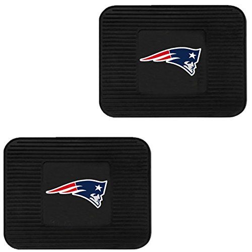  Fanmats NFL New England Patriots Car Floor Mats Heavy Duty 4-Piece Vinyl - Front and Rear