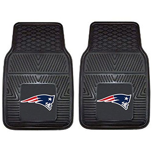  Fanmats NFL New England Patriots Car Floor Mats Heavy Duty 4-Piece Vinyl - Front and Rear