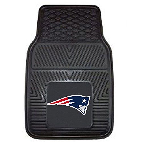  Fanmats NFL New England Patriots Car Floor Mats Heavy Duty 4-Piece Vinyl - Front and Rear