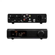 Fanmusic Topping D30 Pro 4*CS43198 Chip DAC Hi-Res Audio DSD256 PCM384kHz XMOS XU208 Preamplifier RCA XLR USB Optical Decoder (Black)