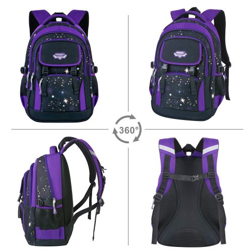 Girls Backpack, Fanspack School Backpack for Girls Bookbags Kids Backpack School Bag Backpack for Elementary