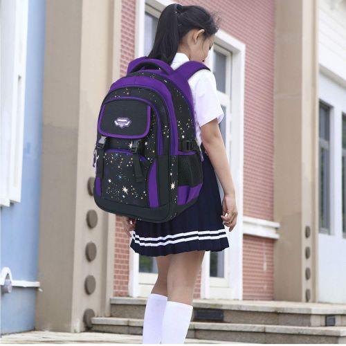  Girls Backpack, Fanspack School Backpack for Girls Bookbags Kids Backpack School Bag Backpack for Elementary