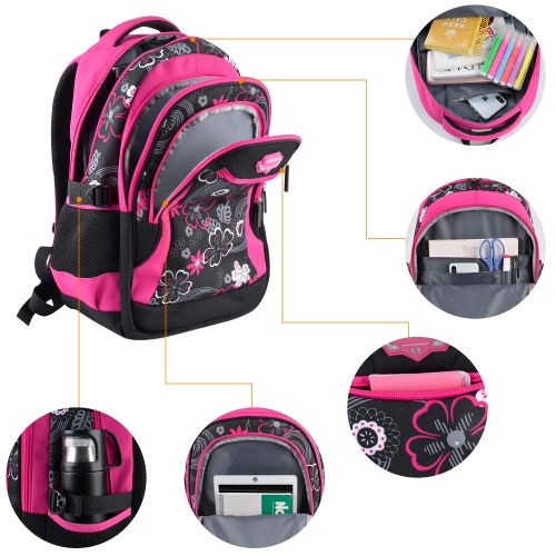  Backpack for Girls, Fanspack Girls Backpack for School Bags Kids Backpack Bookbag School Backpack for Elementary