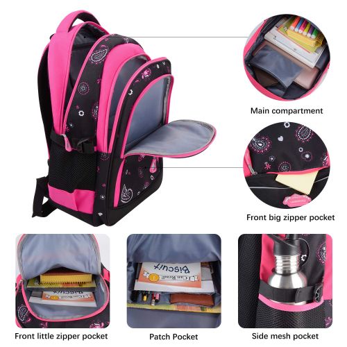  Backpack for Girls, Fanspack Girls Backpack for School Bags Kids Backpack Bookbag School Backpack for Elementary