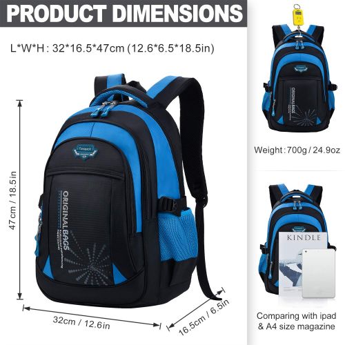  School Bags for Boys, Fanspack Boys Backpack for School Kids Backpack Bookbags for Elementary