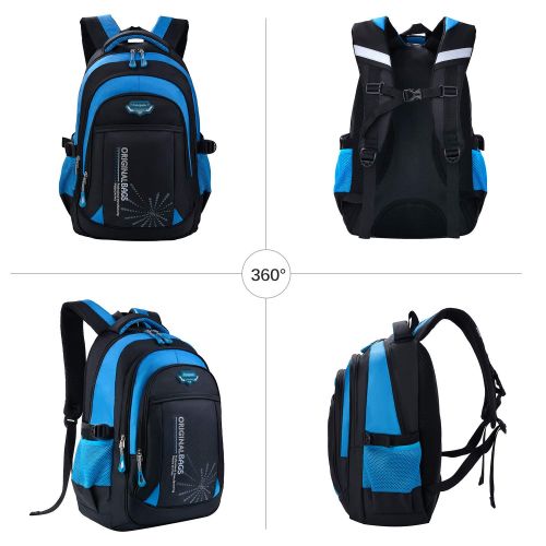  School Bags for Boys, Fanspack Boys Backpack for School Kids Backpack Bookbags for Elementary