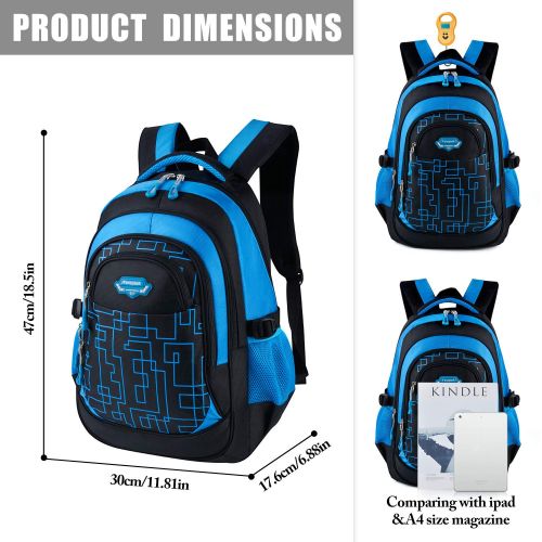  Backpack for Boys, Fanspack Boys Backpack Kids Backpack School Bags Bookbags Backpack for School