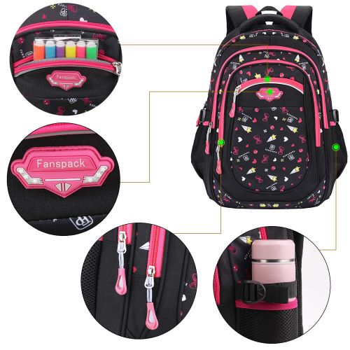  Rolling Backpack for Boys, Fanspack Backpack with Wheels Trolley School Bags Kids Backpack Bookbags Wheeled Backpack for School
