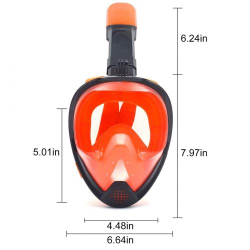  Fansport Schnorchel Maske Wasserdichte Anti Fog Tauchmaske Vollmaske fuer den Aussenbereich