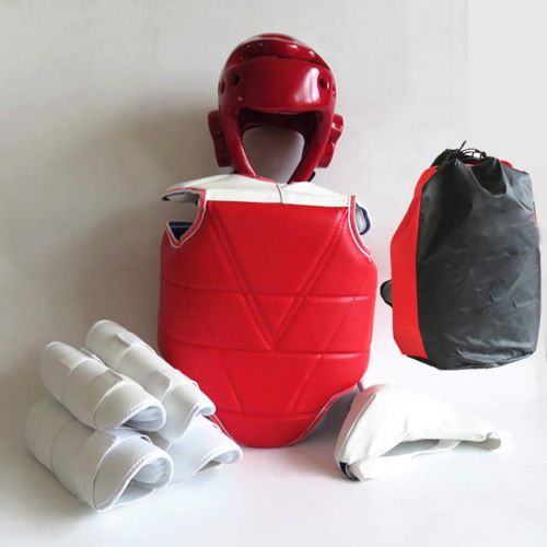  Fansport Sparring Gear Set Protective Professional Chest Guard Head Gear Arm Guard
