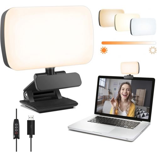  [아마존베스트]Fansrocck Video Conference Lighting, Webcam Lighting for Remote Working, Zoom Lighting for Laptop/Computer, Zoom Calls, Live Streaming, Self Broadcasting, Video Light for Zoom Meeting with S