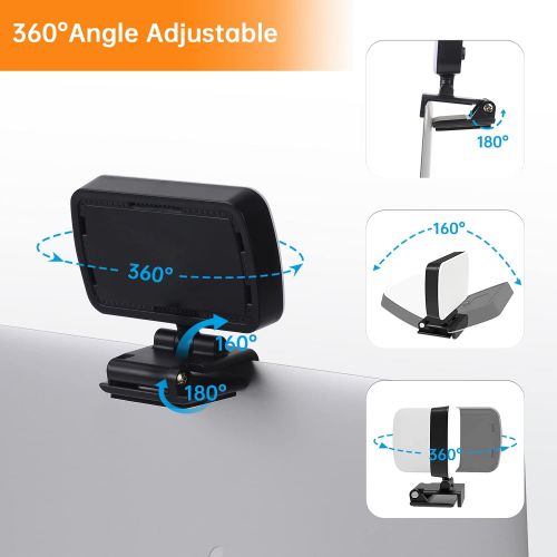  [아마존베스트]Fansrocck Video Conference Lighting, Webcam Lighting for Remote Working, Zoom Lighting for Laptop/Computer, Zoom Calls, Live Streaming, Self Broadcasting, Video Light for Zoom Meeting with S