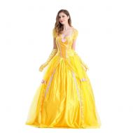 Fanstyle Halloween Costume Beauty and The Beast Bell Princess Dress Yellow Wedding Dress