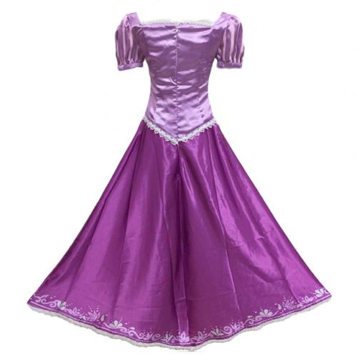  Fanstyle Halloween Costumes Tangled Rapunzel Cosplay Dresses Princess Lepe Purple Dress