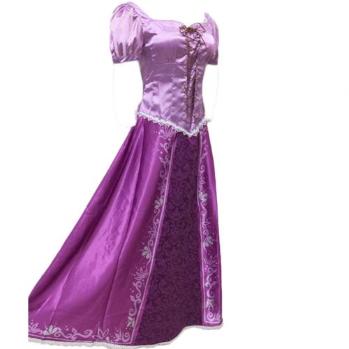  Fanstyle Halloween Costumes Tangled Rapunzel Cosplay Dresses Princess Lepe Purple Dress