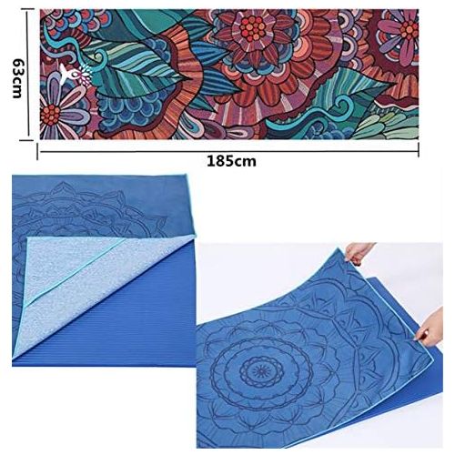  [아마존베스트]Fansu Hot Yoga Towel Non-Slip Fitness Towel Soft Breathable Non-Slip Yoga Towel with High Traction Portable Yoga Towel for Bikram and Pilates