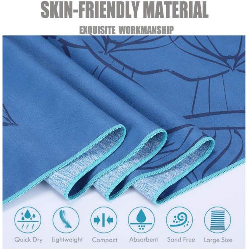  [아마존베스트]Fansu Hot Yoga Towel Non-Slip Fitness Towel Soft Breathable Non-Slip Yoga Towel with High Traction Portable Yoga Towel for Bikram and Pilates