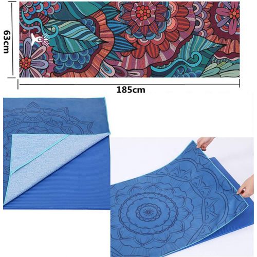  [아마존베스트]Fansu Hot Yoga Towel Non-Slip Fitness Towel Soft Breathable Non-Slip Yoga Towel with High Traction Portable Yoga Towel for Bikram and Pilates