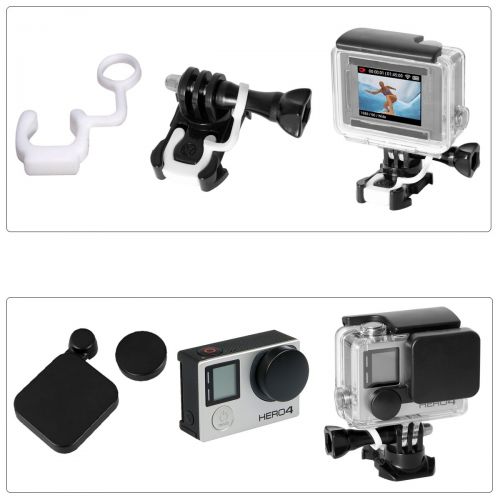  Fantaseal Schutzgehause fuer GoPro 8-in-1 Seiten Offene Skeleton Gehause Set fuer GoPro Schutzgehause GoPro Ersatzgehause GoPro Schutzhuelle fuer GoPro Hero4 /3+ /3