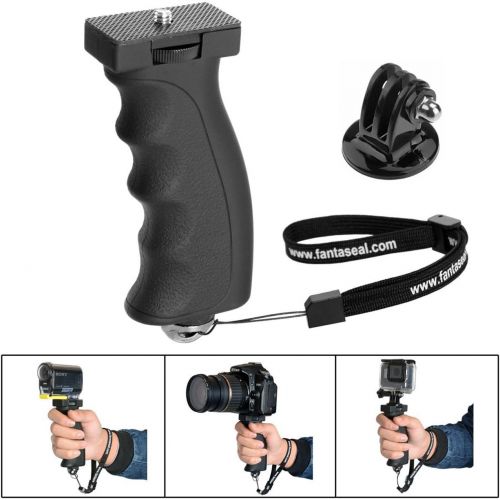  Fantaseal Ergonomisch Kamera Handheld Griff fuer Nikon Canon Sony DSLR Kamera Camcorder Monopod Selfie-Stange+ GoPro Hero7/ 6/5/ 4/3/ Session Garmin Virb SJCAM Action Kamer Halterung Stabilis