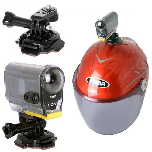  Fantaseal Actionkamera Helm Halterung 9-in-1 Action Kamera Selfie Helm Halterung Set Action kamera Helm Klebehalterung fuer GoPro Hero 6/5/4/3+/3/Session SJCAM Garmin Xiaomi Yi DBPOWER SONY e