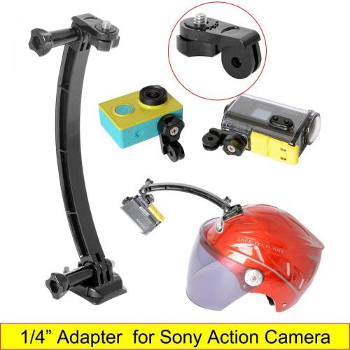  Fantaseal Actionkamera Helm Halterung 9-in-1 Action Kamera Selfie Helm Halterung Set Action kamera Helm Klebehalterung fuer GoPro Hero 6/5/4/3+/3/Session SJCAM Garmin Xiaomi Yi DBPOWER SONY e