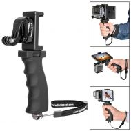 Fantaseal Ergonomic Action Camera Hand Grip Mount w/Smartphone Clip Compatible with GoPro Grip GoPro Holder for GoPro Hero 7 6 5/4/3/Session Garmin Virb XE Xiaomi Yi SJCAM Handle G