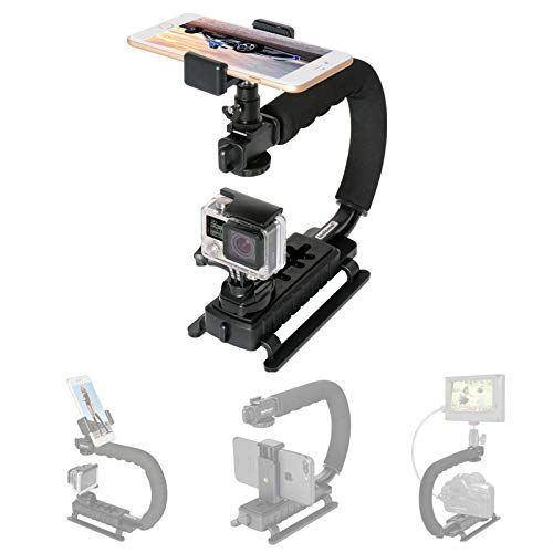  Fantaseal 4in1 DSLR/ Mirrorless /Action Camera +Camcorder +Smartphone Stabilizer Holder We-media Youtube Vlog Low Position Video Rig Mount Fit for GoPro Sony DJI OSMO ACTION Nikon