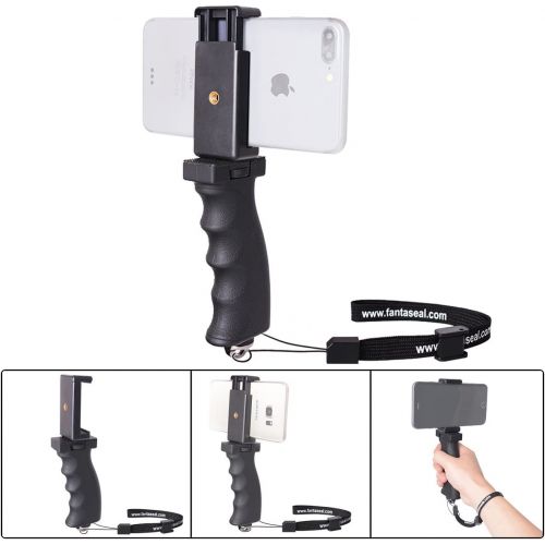  fantaseal Ergonomic Cell Phone Smartphone Holder, Phone Selfie Stick Hand Grip Stabilizer Handheld Mount Phone Handle Support Steadycam Compatible with iPhone Xs X Nexus LG HTC Sam