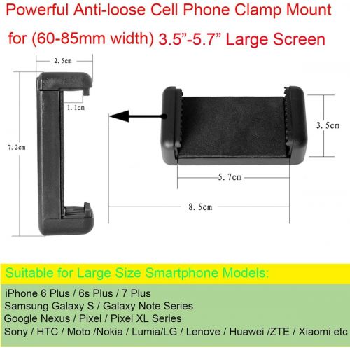  fantaseal Ergonomic Cell Phone Smartphone Holder, Phone Selfie Stick Hand Grip Stabilizer Handheld Mount Phone Handle Support Steadycam Compatible with iPhone Xs X Nexus LG HTC Sam
