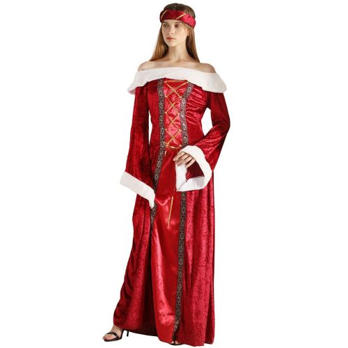  FantastCostumes Women Renaissance Queen Costume Adult Medieval Dress Carnival