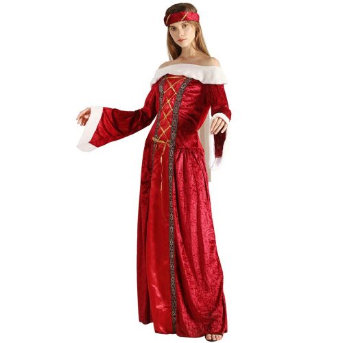  FantastCostumes Women Renaissance Queen Costume Adult Medieval Dress Carnival