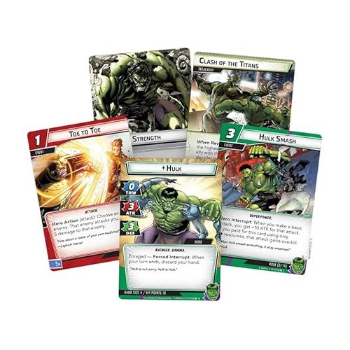  Marvel Champions The Card Game Hulk HERO PACK - Superhero Strategy Game, Cooperative Game for Kids and Adults, Ages 14+, 1-4 Players, 45-90 Minute Playtime, Made by Fantasy Flight Games