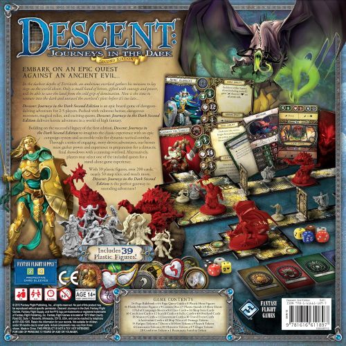  Fantasy Flight Games Descent Journeys in the Dark Second Edition