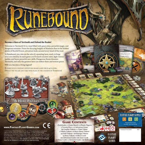  Fantasy Flight Games Runebound Third Edition