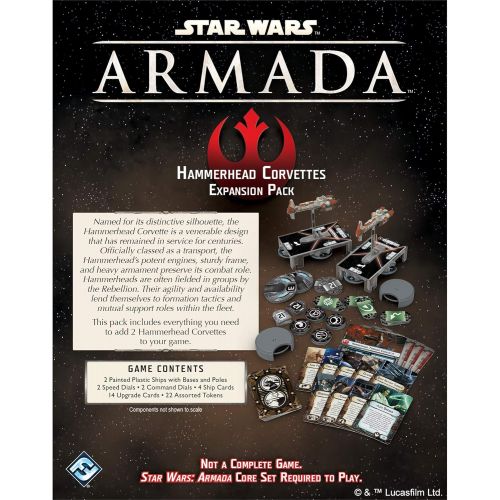  Star Wars Armada Hammerhead Corvettes EXPANSION PACK Miniatures Battle Game Strategy Game for Adults and Teens Ages 14+ 2 Players Avg. Playtime 2 Hours Made by Fantasy Flight Games