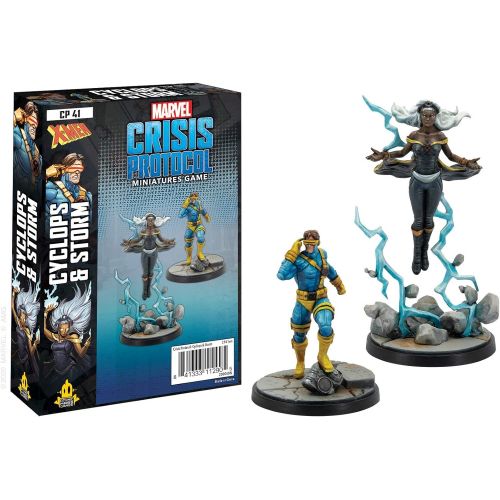  Fantasy Flight Games Marvel Crisis Protocol Cyclops and Storm CHARACTER PACK Miniatures Battle Game Strategy Game for Adults and Teens Ages 14+ 2 Players Avg. Playtime 90 Minutes Made by Atomic Mass Ga