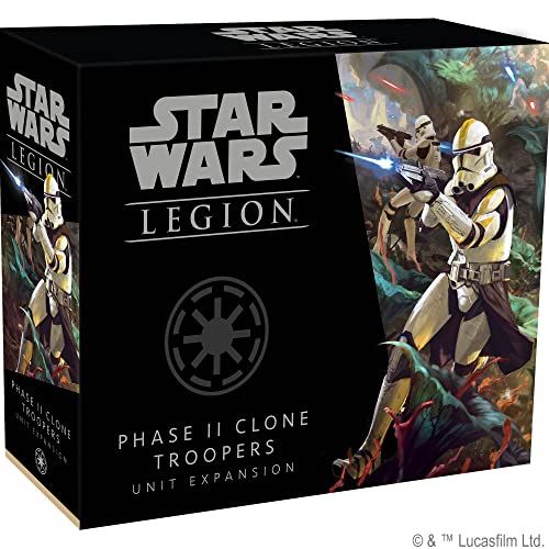  Fantasy Flight Games Star Wars Legion Phase II Clone Troopers Expansion Two Player Battle Game Miniatures Game Strategy Game for Adults and Teens Ages 14+ Average Playtime 3 Hours Made by Atomic Mass G