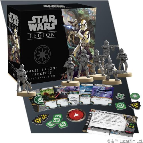  Fantasy Flight Games Star Wars Legion Phase II Clone Troopers Expansion Two Player Battle Game Miniatures Game Strategy Game for Adults and Teens Ages 14+ Average Playtime 3 Hours Made by Atomic Mass G