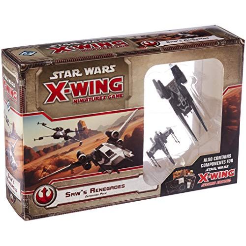  Fantasy Flight Games Star Wars X-Wing 1st Edition Miniatures Game Saws Renegades EXPANSION PACK Strategy Game for Adults and Teens Ages 14+ 2 Players Average Playtime 45 Minutes Made by Atomic Mass Gam