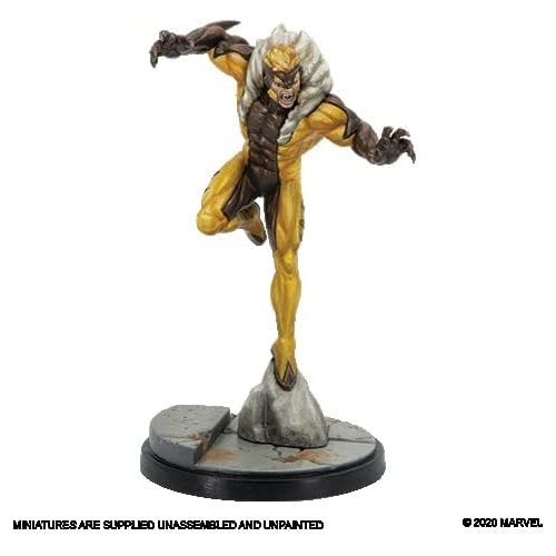  Fantasy Flight Games Marvel Crisis Protocol Wolverine and Sabretooth CHARACTER PACK Miniatures Battle Game Strategy Game for Adults and Teens Ages 14+ 2 Players Avg. Playtime 90 Mins Made by Atomic Mas