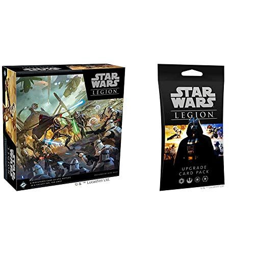  Fantasy Flight Games Star Wars Legion Clone Wars Core Set & Star Wars Legion: Upgrade Card Pack