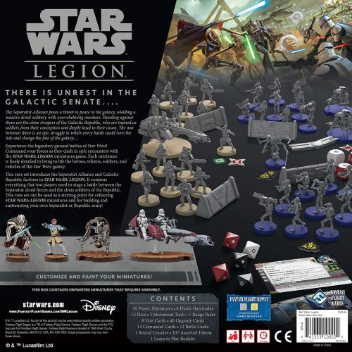  Fantasy Flight Games Star Wars Legion Clone Wars Core Set & Star Wars Legion: Upgrade Card Pack