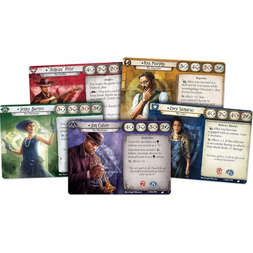  Fantasy Flight Games Arkham Horror The Card Game The Dunwich Legacy Deluxe EXPANSION Horror Game Mystery Game Cooperative Card Game Ages 14+ 1-2 Players Avg. Playtime 1-2 Hours Made by Fantasy Flight G