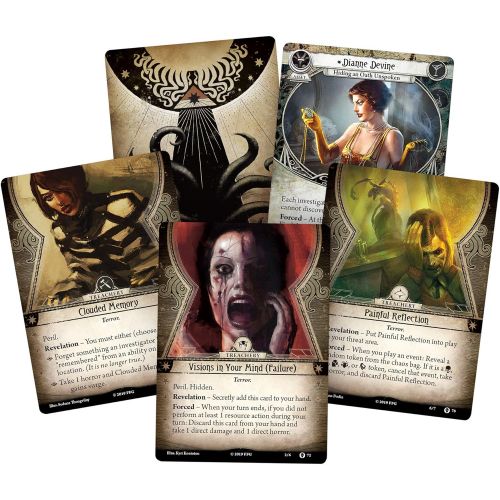  Fantasy Flight Games Arkham Horror The Card Game Return to the Path to Carcosa EXPANSION Horror Game Mystery Game Cooperative Card Game Ages 14+ 1-2 Players Avg. Playtime 1-2 Hrs Made by Fantasy Flight