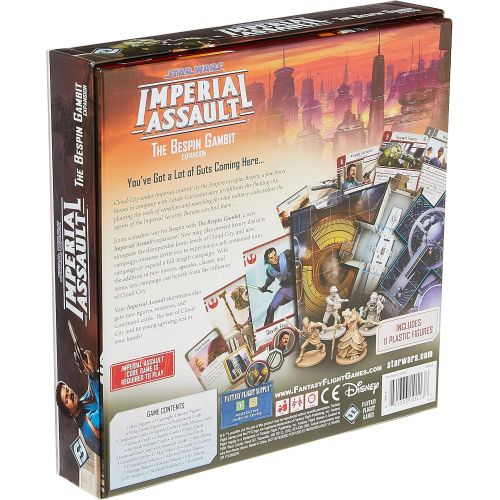  Fantasy Flight Games Star Wars Imperial Assault Board Game The Bespin Gambit EXPANSION Strategy Game Battle Game for Adults and Teens Ages 14+ 1-5 Players Avg. Playtime 1-2 Hours Made by Fantasy Flight