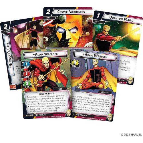  Fantasy Flight Games Marvel Champions The Card Game The Mad Titan’s Shadow CAMPAIGN EXPANSION Strategy Card Game for Adults and Teens Ages 14+ 1-4 Players Avg. Playtime 45-90 Minutes Made by Fantasy Fl